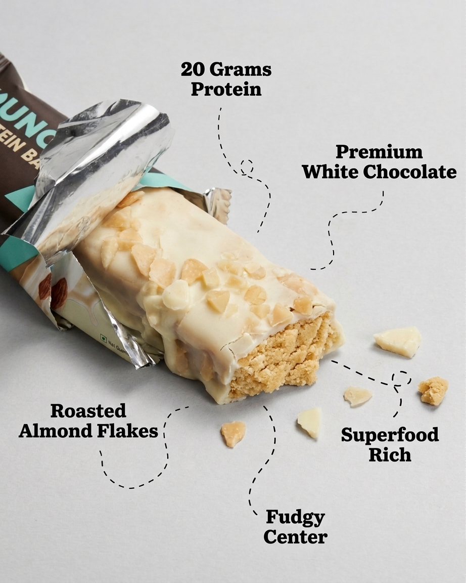 Protein Bar: White Chocolate Almond (20g protein)